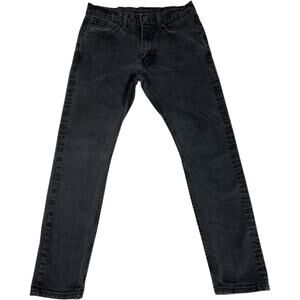Levi's Black 512 Slim Taper Jeans Faded Men's 31x30 Stretch Minimal Clean Boy